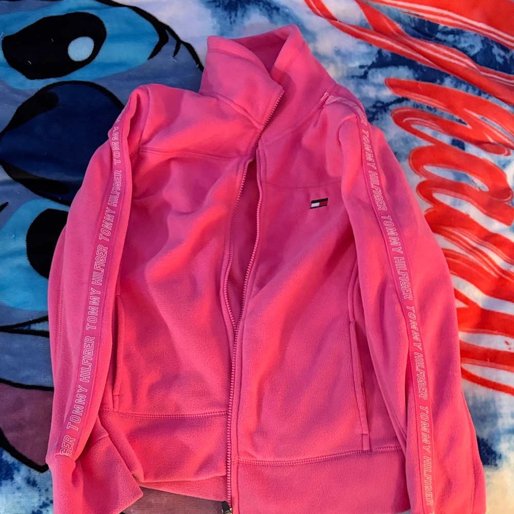 Tommy Hilfiger Bright Pink Zip-Up Jacket